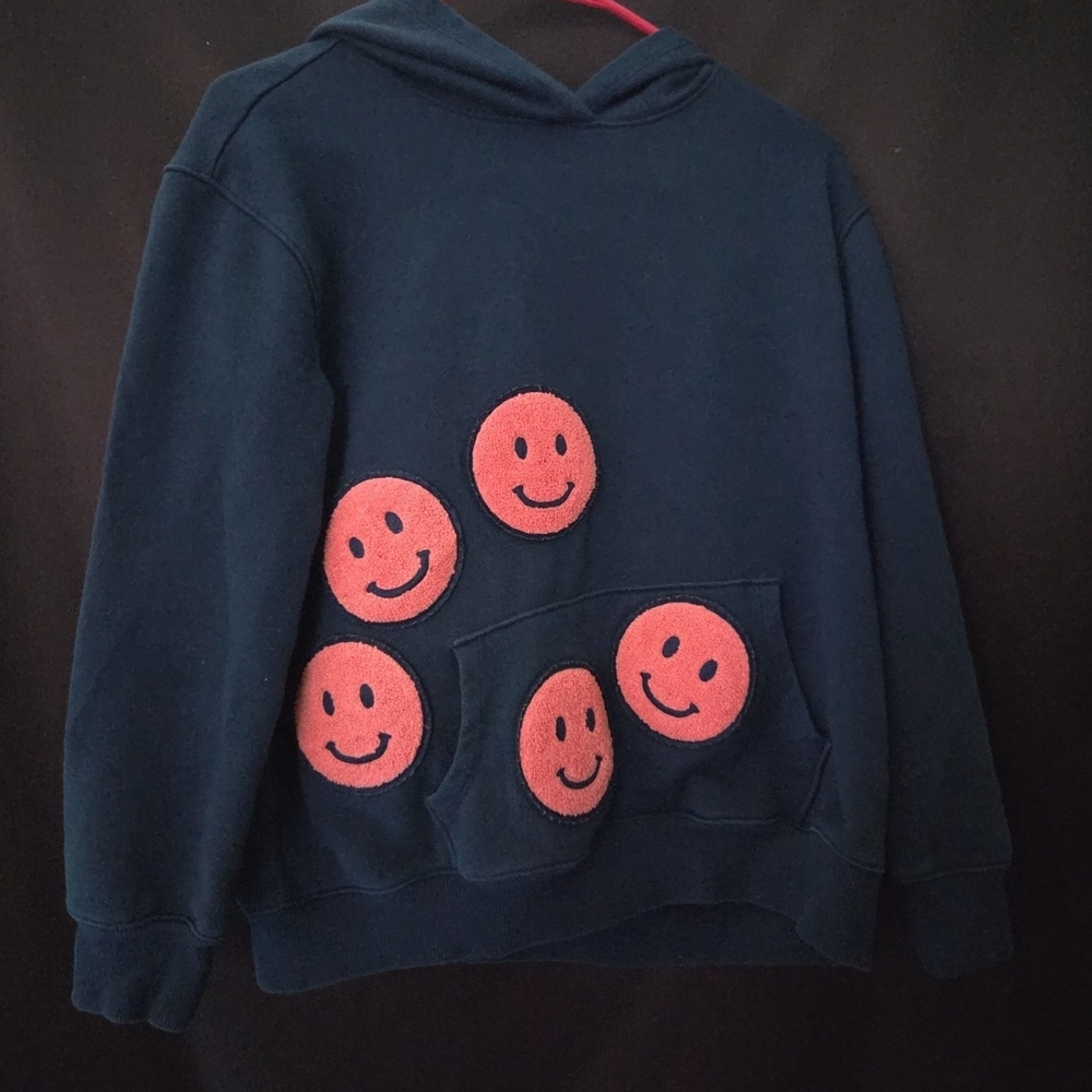 Wonder Nation Navy Hoodie with Pink Accents